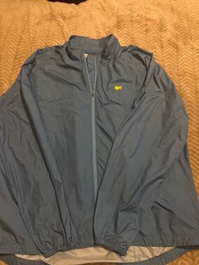 Peter Millar  Lightweight Blue Windbreaker Jacket Masters golf collection brand